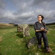 Liz McQueen at Loupin’ Stanes stone circle