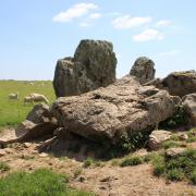 Grey Mare and her Colts, a Neolithic chambered long barrow or tomb.