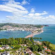 Teignmouth is surrounded by water and beaches.