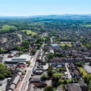 A bird's eye view over Poynton and beyond.