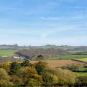 Big farmland views near the start of the walk