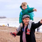 Joe Swash and his son Rex.