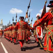 The Yeoman of the Guard - resplendent in outfits Sarah helped to create.