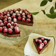 One to try at home - Annabel's delicious chocolate and raspberry tart.