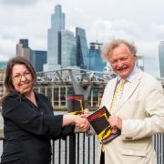 Ruth Ware and Simon Theakston at the festival launch.