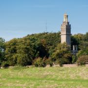 Beckford's Tower in countryside near Bath