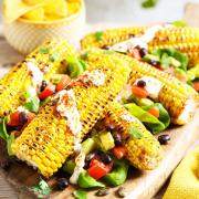 Sweetcorn and guacamole.