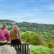 Looking out over the Derbyshire countryside