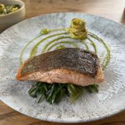 The chalkstream trout was cooked perfectly