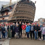 Former Gosport resident Roger Black was delighted to return to Portsmouth Historic Dockyard.