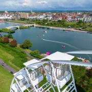 Southport's Marine Lake as seen from the big wheel. PHOTO: