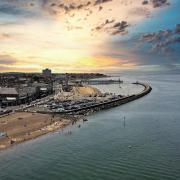 A beautiful sunset over Herne Bay