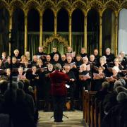 Eye Bach Choir with conductor Leslie Olive.