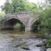 The river Caldew at Sebergham Bridge