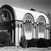 John Drax's Byzantine mausoleum which once stood in the churchyard at Holnest. (Photo: Dovecote Press)