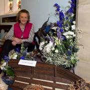 Jan at the 2009 Flower Festival in St John the Baptist’s Church