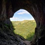 Looking out from Thor's Cave Photo: Gary Wallis