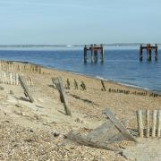 D-Day remains locally known as the 'Dolphins' originally part of a pierhead used to load ships