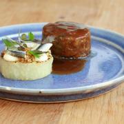 Slow cooked salt marsh lamb shoulder, anchovy, celeriac and mustard