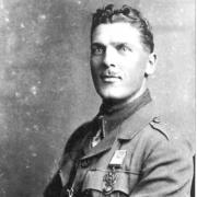 Harry  Daniels of Wymondham, who received the Victoria Cross.