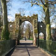 The Guannock Gate in the Walks in King' Lynn, was originally part of the town's defences.