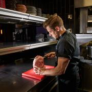 Tom Southern at work in the kitchen