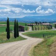 Alexander enjoyed stunning views of the Tuscan Hills on his journey. Photo Alexander