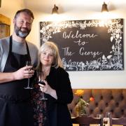 Martin, with his wife Charlotte, cooks using local, seasonal produce