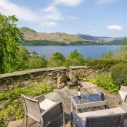 The view from the terrace - and the cannon