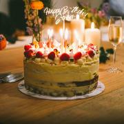 John's lemon curd and raspberry birthday cake