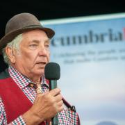 Peter compering in the Cumbria Life Food Theatre at the Westmorland County Show  [Sheenah Alcock]