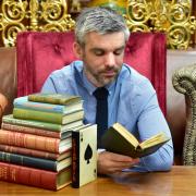 Aaron Dean, of Adam Partridge Auctioneers and Valuers in Macclesfield, in his element