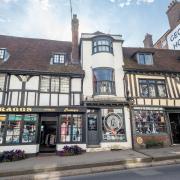 17th century buildings on the High Street, including the Old Pharmacy