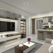 The modern trend is for a large muti-use open plan kitchen/dining/living space.