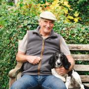 Donald MacIntyre of Emorsgate Seeds with his dog, Mary-Anne.