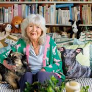 Dame Jilly Cooper in her Cotswold home