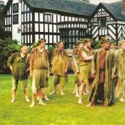 Oberon and his gang in a Midsummer Night's Dream at Gawsworth Hall