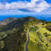 A view of Blue Hill, taken from High Peak, St Helena. Photo by Craig Williams.