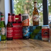 A selection of gluten free beers