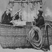 James Glaisher (left) and Henry Tracey Coxwell ballooning in 1864- from wikipedia in public domain