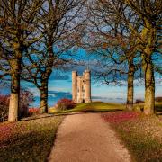 Autumn colour comes to Broadway Tower, Worcestershire. Pic: Eccles/Shutterstock