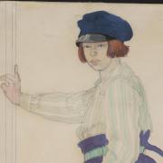 Dora's self portrait @Jerwood Collection