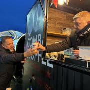 Nigel in the ITFC fanzone. Photo: Prominent PR