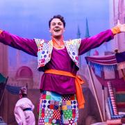 Josh as Wishee Washee in last year's Poole Panto.