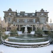 Down hall covered in Snow