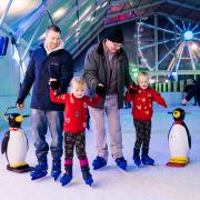 The real ice rink at Winter Wonderland Norwich