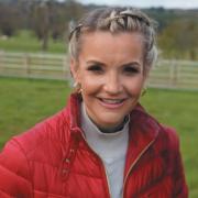 Presenter Helen Skelton of Winter on the Farm at Cannon Hall Farm.