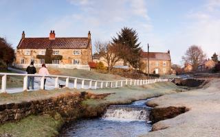 The morning sun illuminates a coating of frost at Hutton le Hole. (c) RJBPhotography