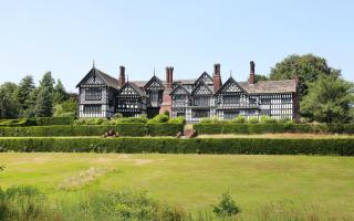 Bramall Hall, the black and white timber-framed Tudor manor house set in 70 acres of parkland.