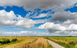 This 3 mile walk around Steart Marshes takes under an hour.